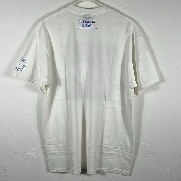🔥 STUSSY x KATE GIBB 2007 Stussy Custom Made Designer Streetwear Tee Sz L - NEW - Picture 7 of 9